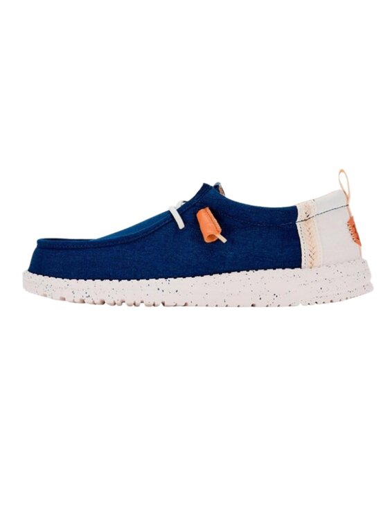 Hey Dude Men’s Wally Craft Linen - Sargasso Blue / White - 43086 main image 6